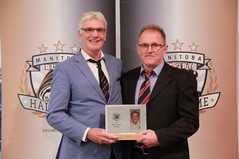 Induction presentation for Randy Dilk presented by John Burman